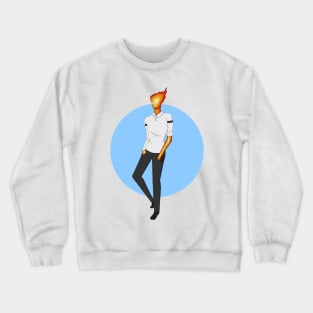 Grillby, fireman from Snowdin Crewneck Sweatshirt